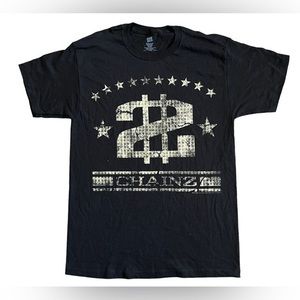 2 Chainz Stars Men’s Distressed Logo T Shirt Sz M Black Dollar Sign Rap NWOT.